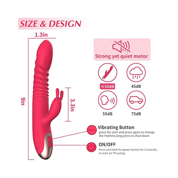 Juguete vibrador con forma de conejo