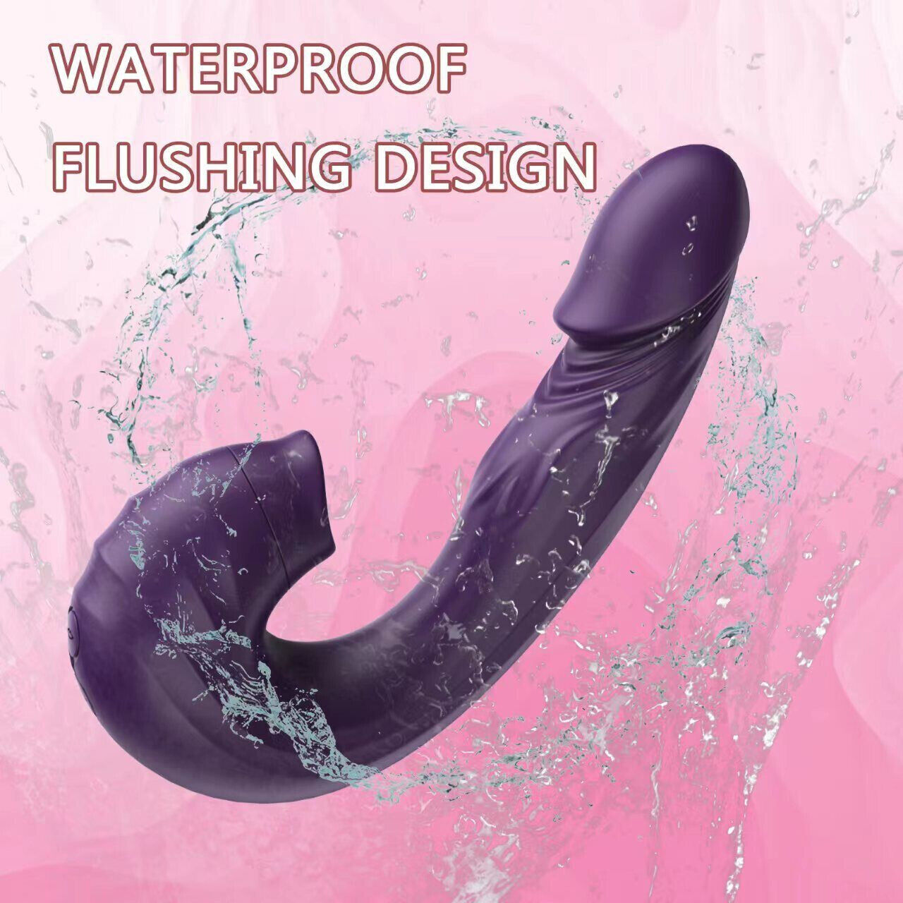 Miraco - Consolador vibrador de conejo succionador, masajeador de clítoris y punto G morado